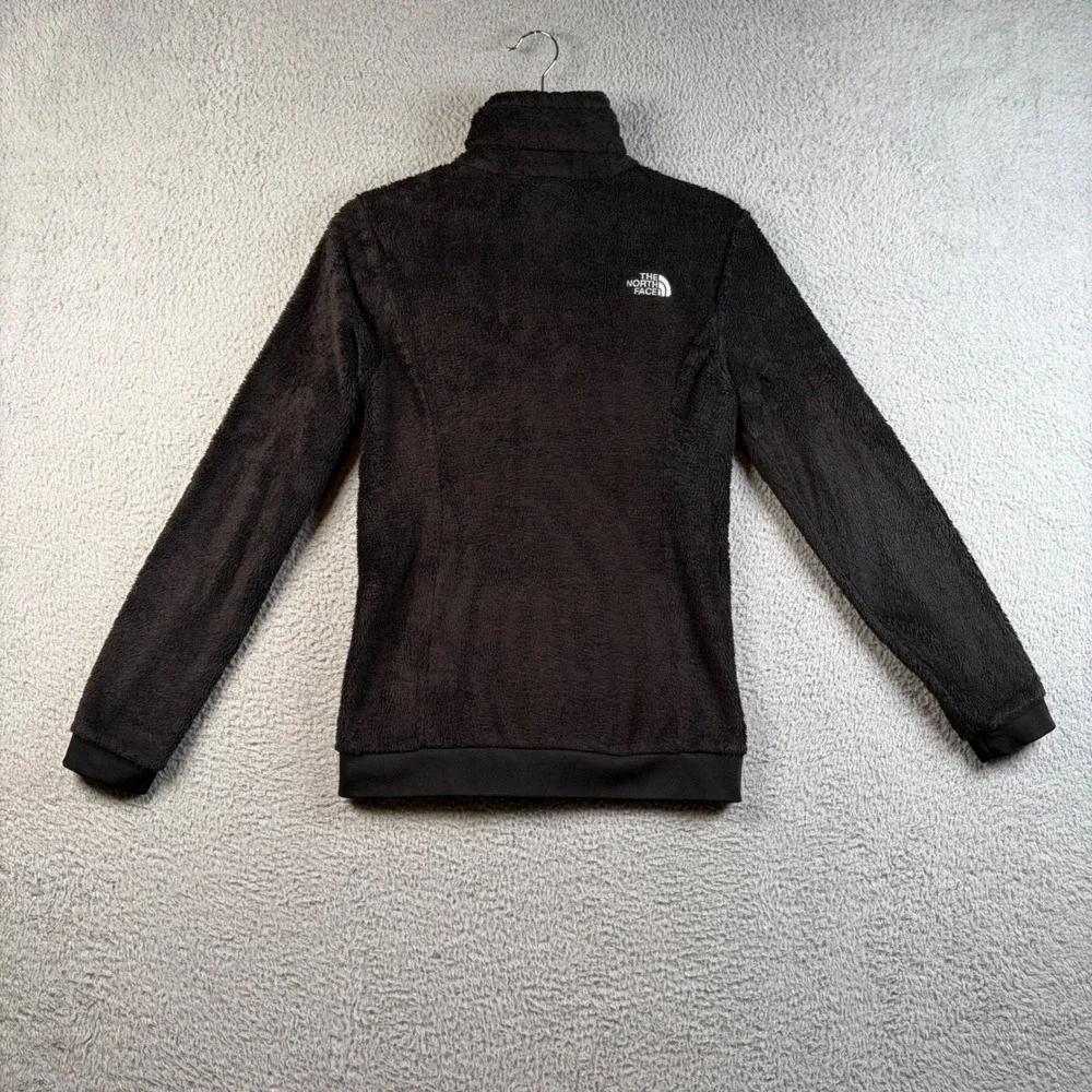 The North Face Osito Fleece Jacket Womens XS Black Full Zip Mock Neck Soft Fuzzy
